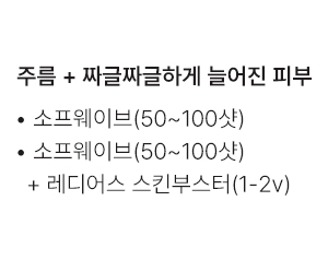 소프웨이브(50~100샷),소프웨이브(50~100샷)+레디어스 스킨부스터(1-2v)